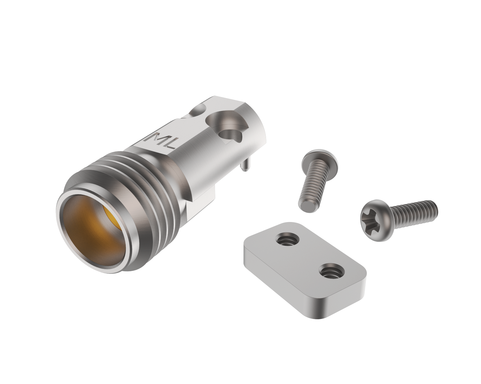 EMI Edge Launch Connector 1.85mm Jack