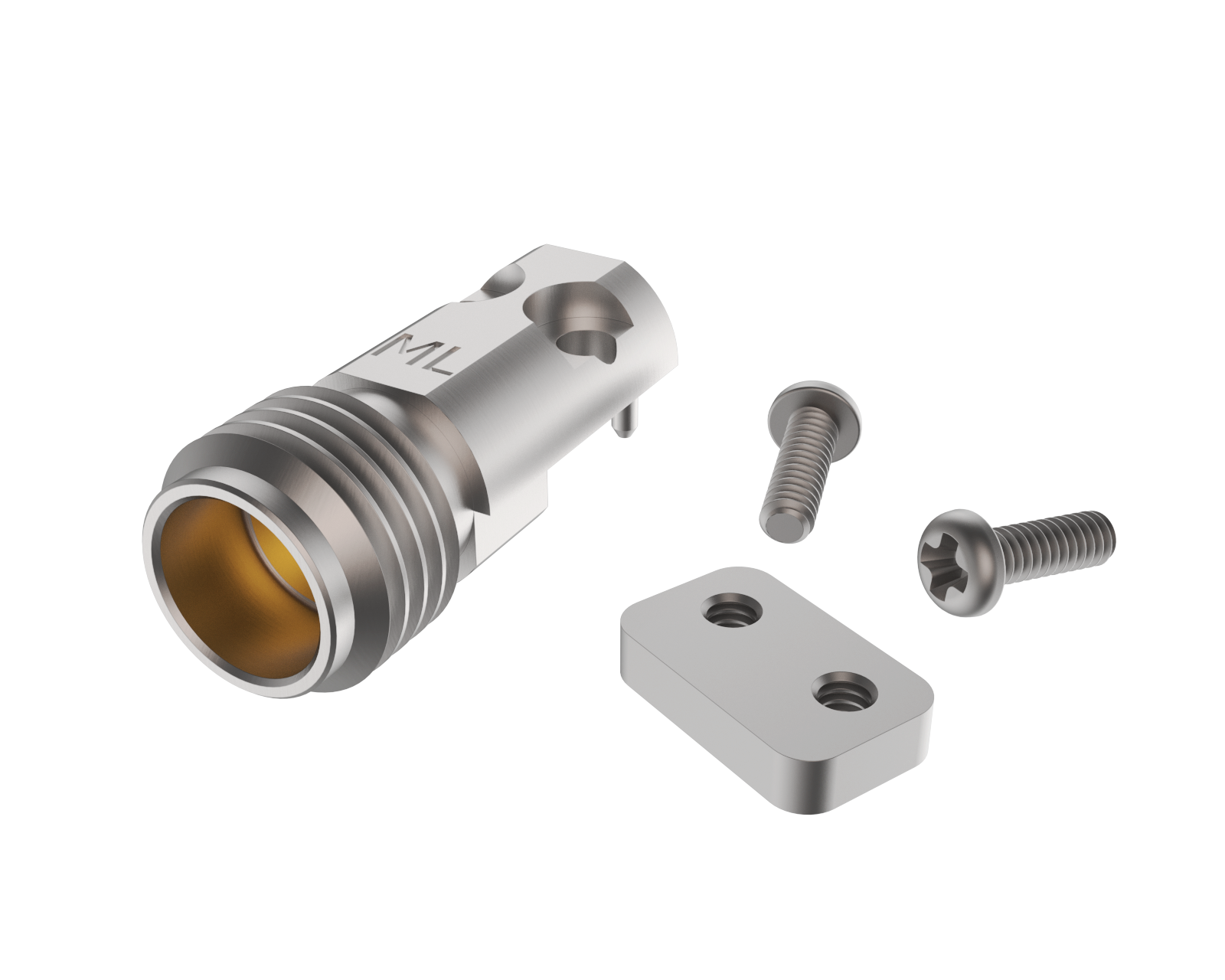 EMI Edge Launch Connector 2.40mm Jack
