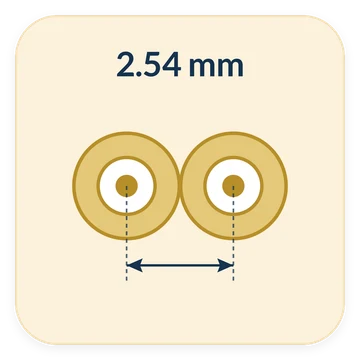 2.54 mm pitch diagram