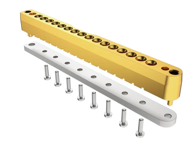 SMPX board mount connector 1×16 Vertical