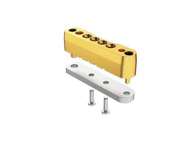 SMPX board mount connector 1×4 Vertical